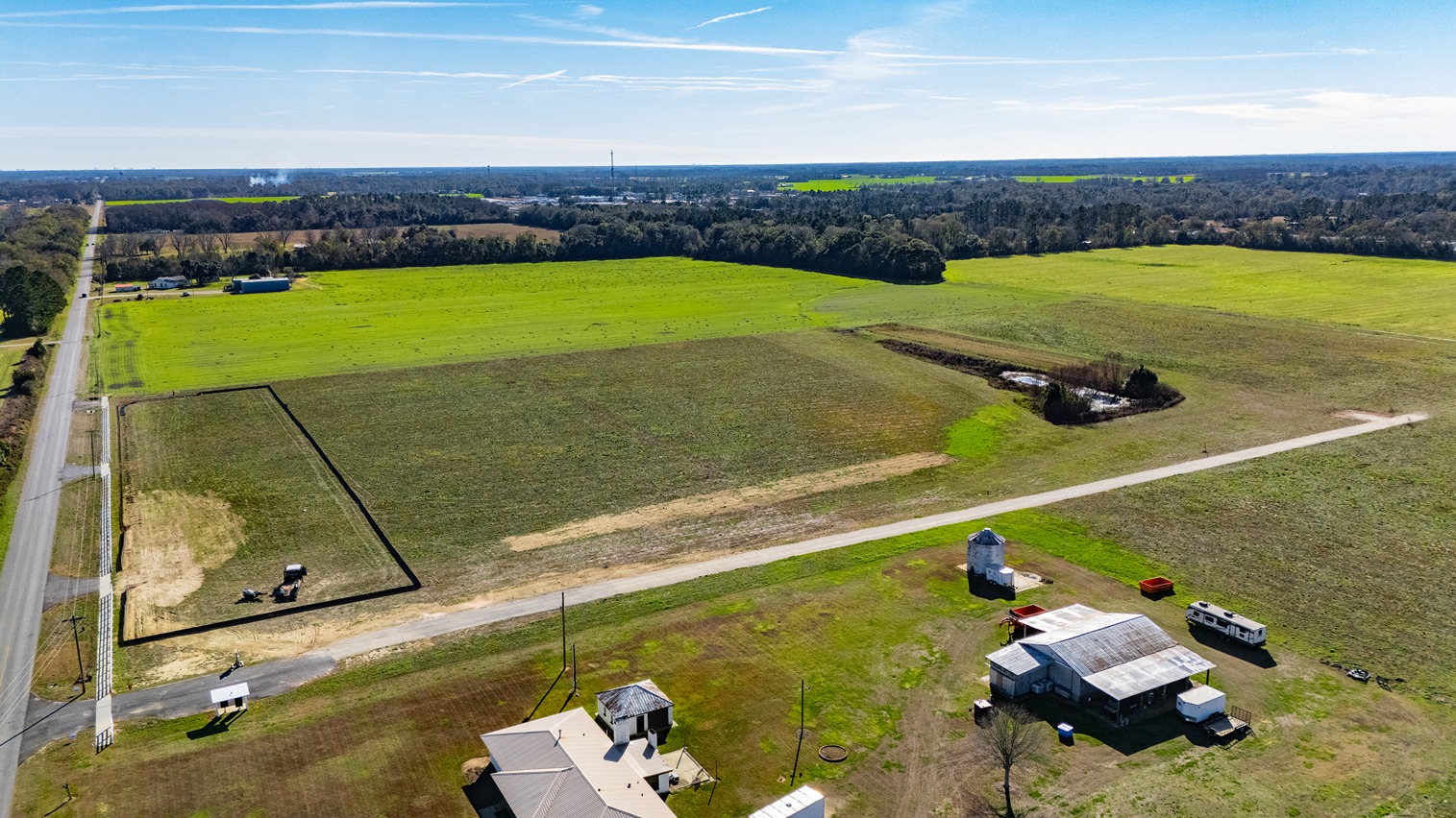 Drone photography of Northfield land.