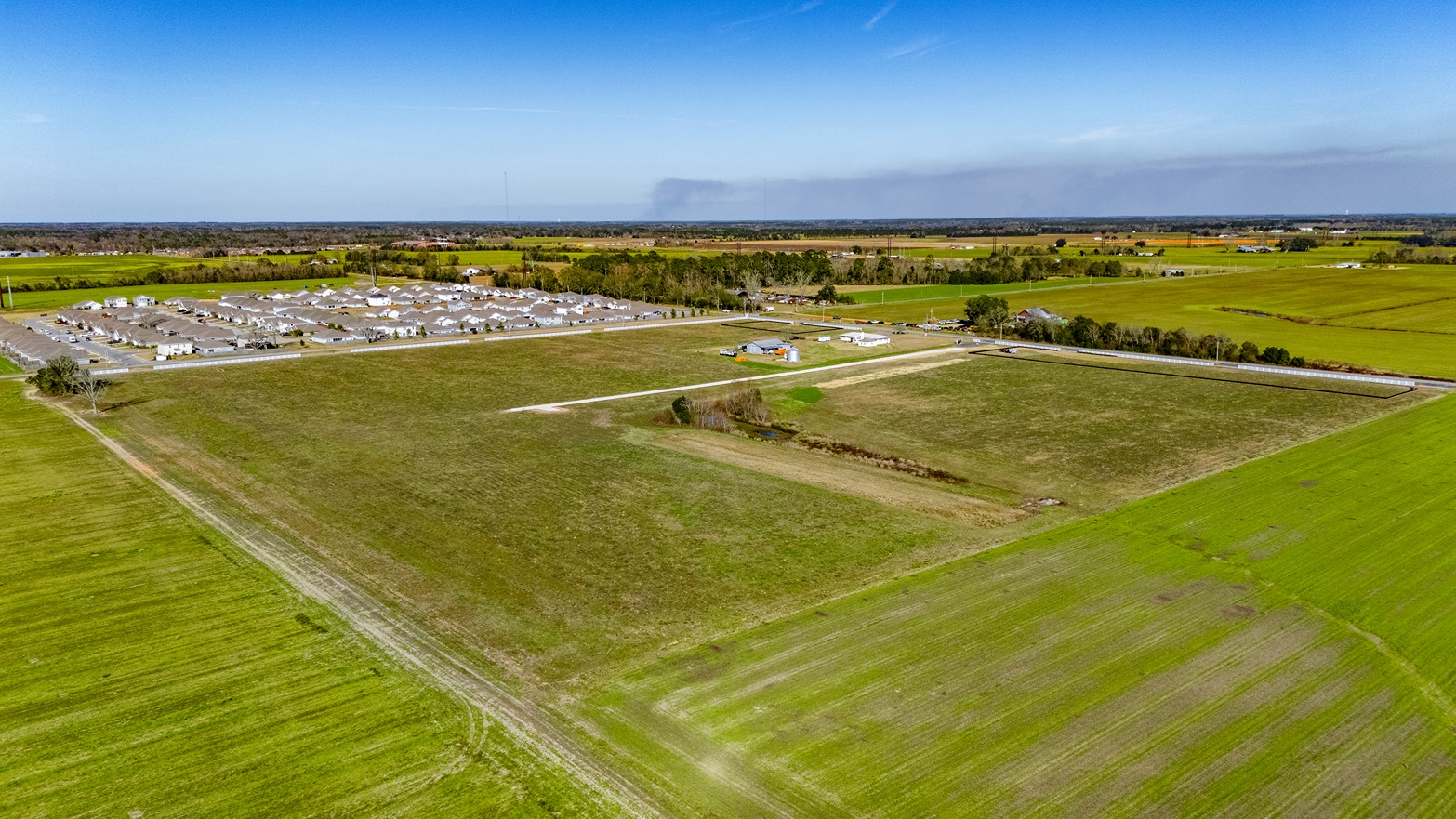 Drone photography of Northfield land.