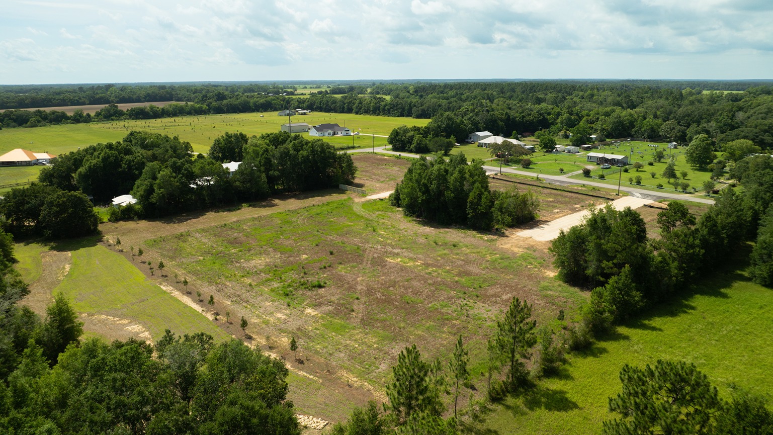 Drone photography of land.