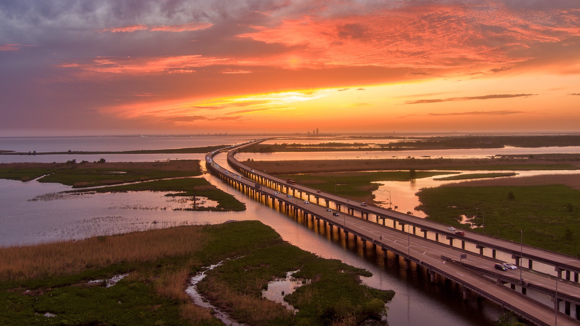 Beautiful scenery and natural wildlife in Baldwin County, Alabama.