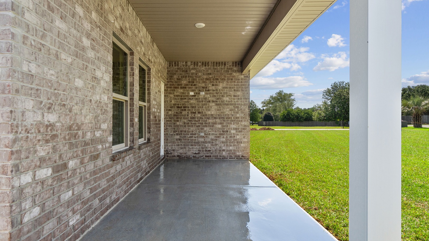 Covered back porch