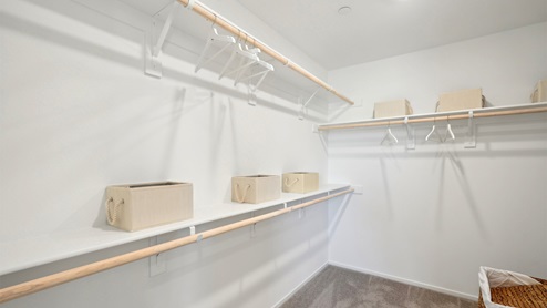 Spacious walk-in closet