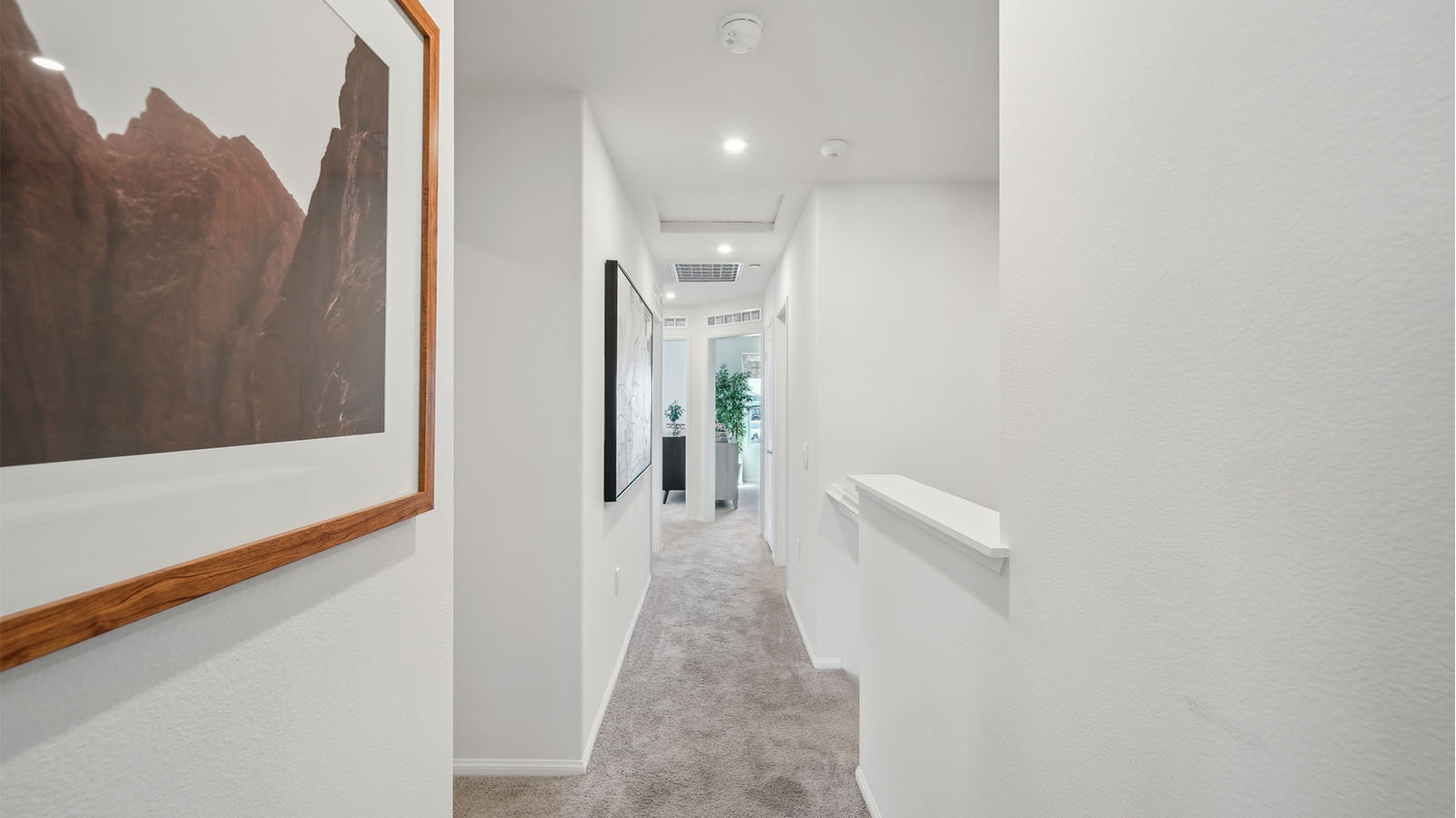 Upstairs hallway leading to bedrooms