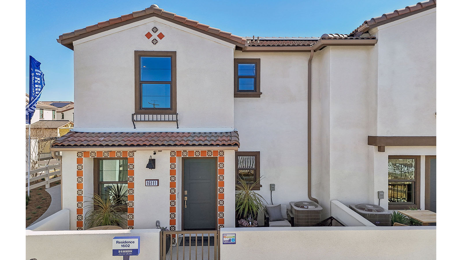 Townhomes with two-car garages