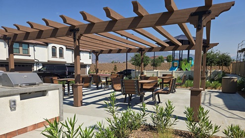 community BBQ area