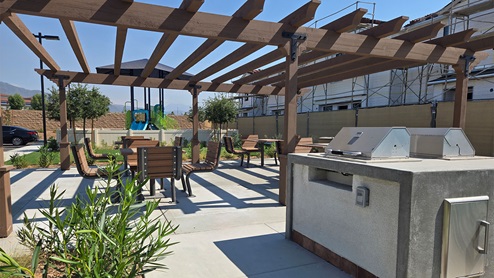 community BBQ area