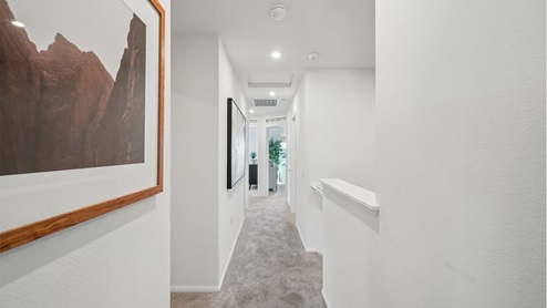 Upstairs hallway leading to bedrooms