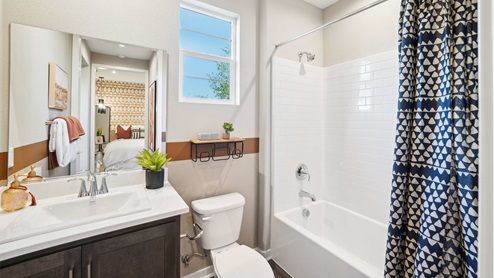 Secondary bathroom with shower
