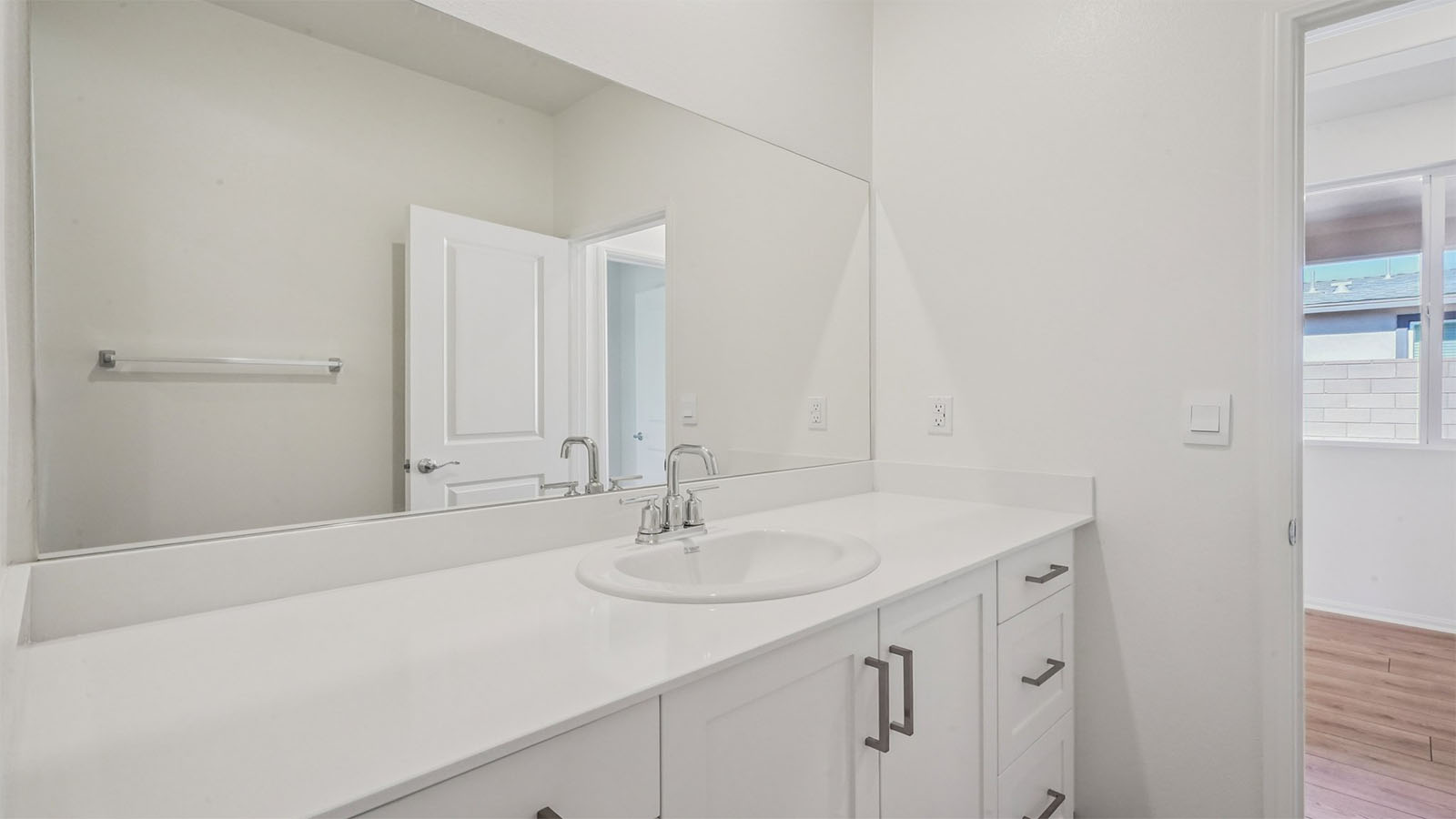 Secondary bathroom with vanity