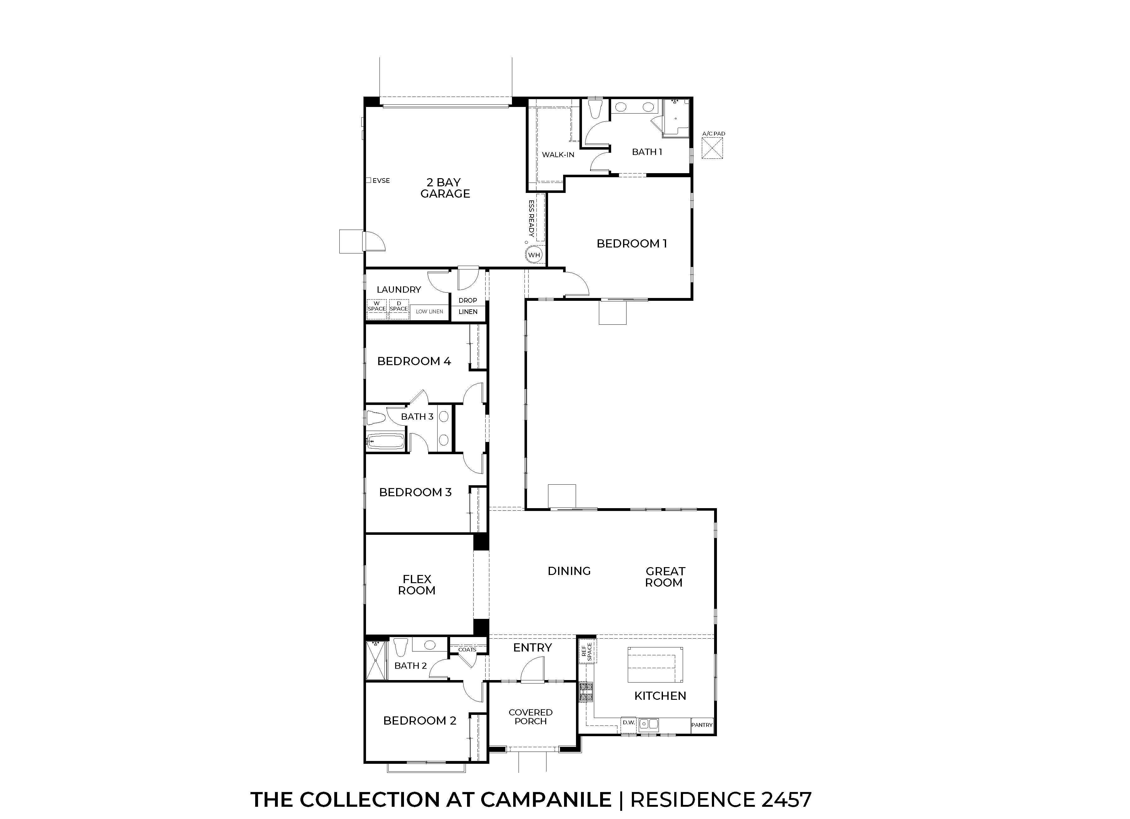 2,457 sq. ft. floorplan