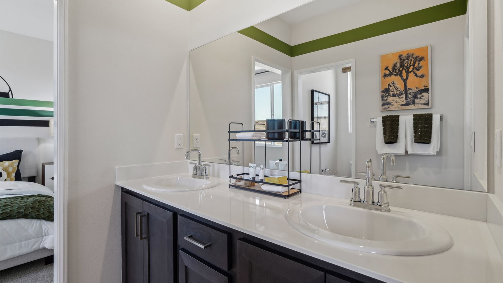Secondary bathroom with vanity