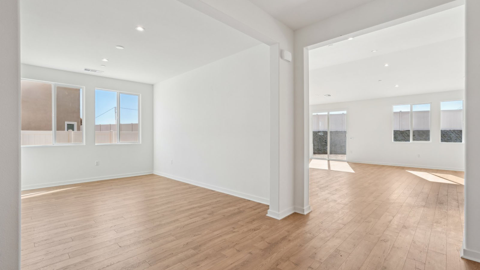 Dining room located off entry hallway