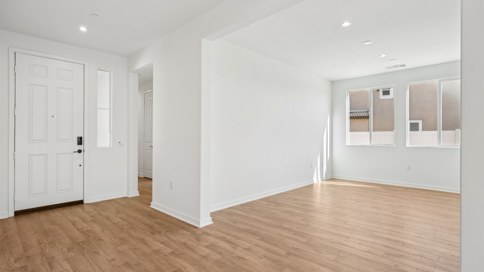 Dining room located off entry hallway