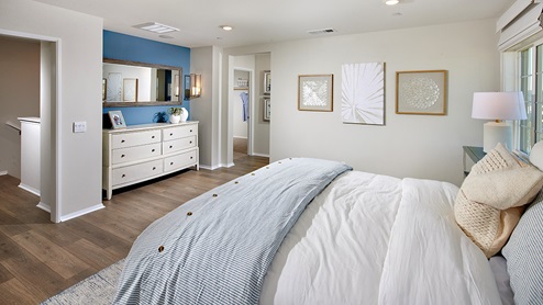 Spacious fully furnished primary bedroom