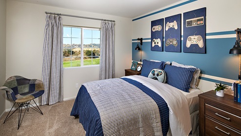 Game themed kids bedroom