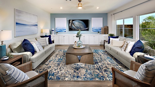 Open-concept living area