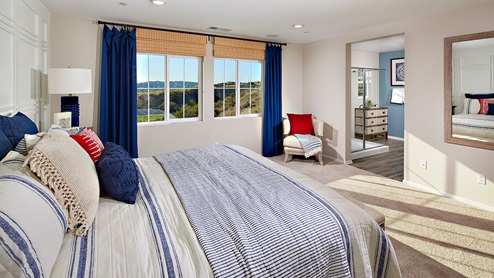 Spacious fully furnished primary bedroom
