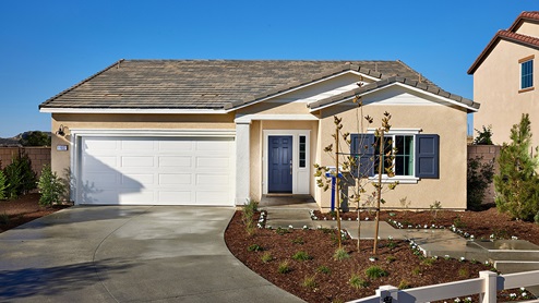 Single-story with two-car garage