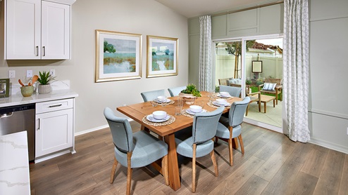 Modern open-concept dining room