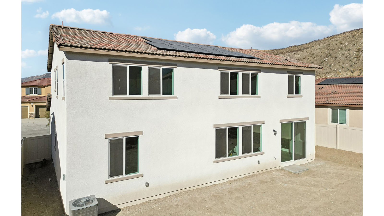 Rear of two-story house