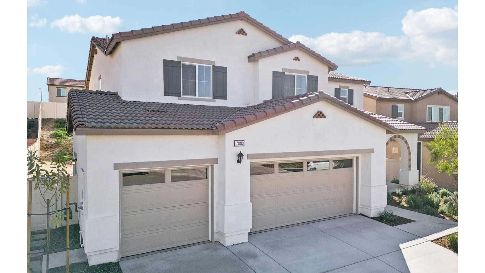 Two-story Santa Barbara home with two-car garage