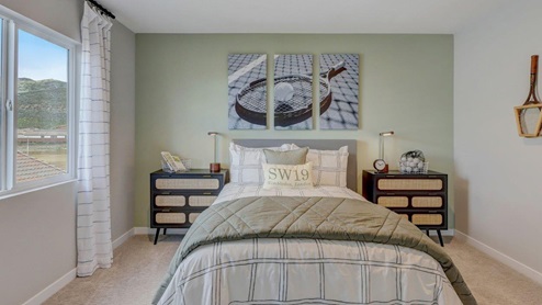 Fully furnished bedroom