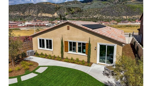 Spacious backyard with patio area