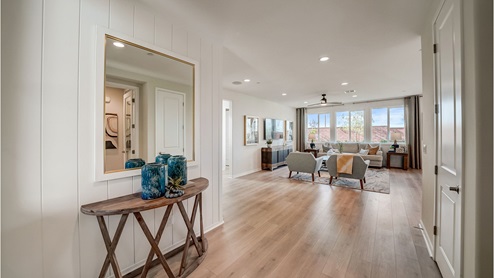 Spacious entry way leading to great room