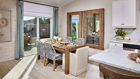 Spacious modern open-concept dining room