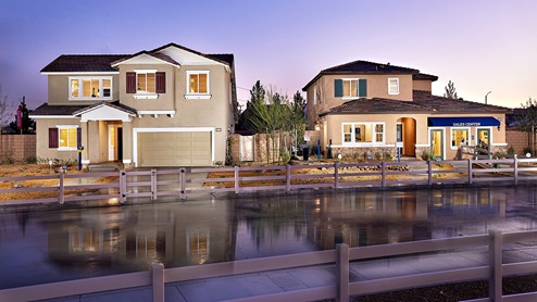 Santolina in Victorville model homes exterior street view