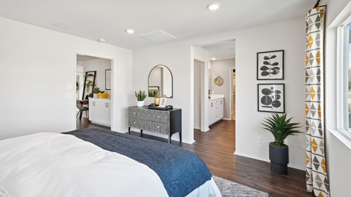 Spacious primary bedroom