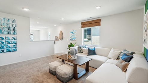 Spacious loft area