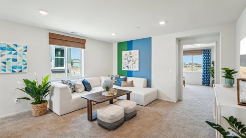 Spacious loft area