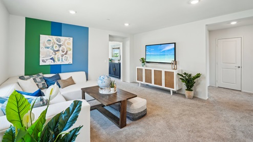 Spacious loft area