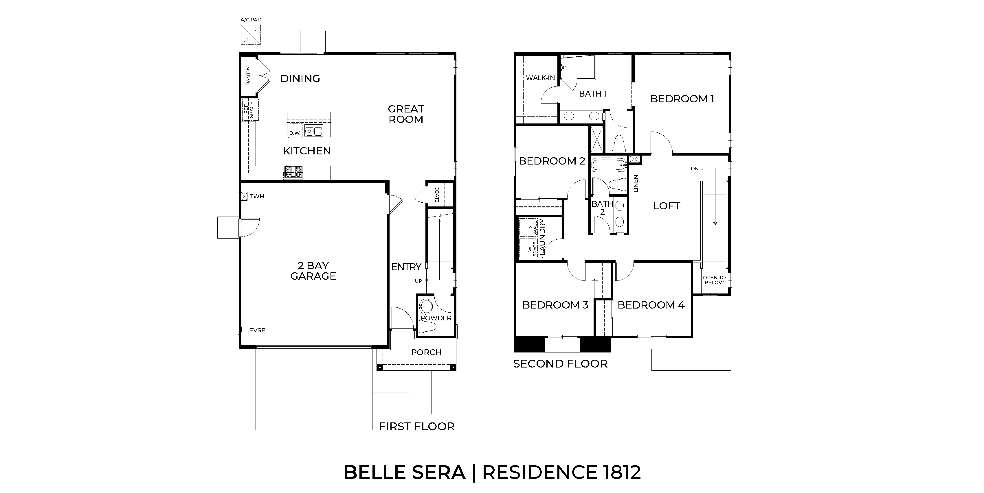 1812 sq. ft. floorplan