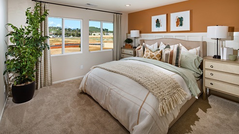 Spacious fully furnished primary bedroom