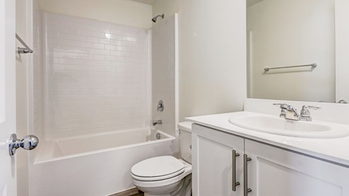 Bathroom with shower and tub