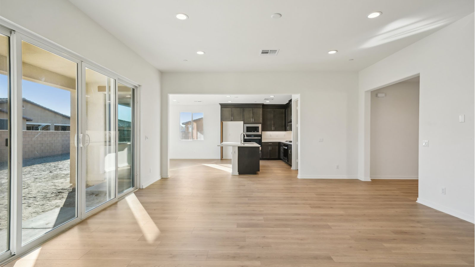 Open-concept dining room