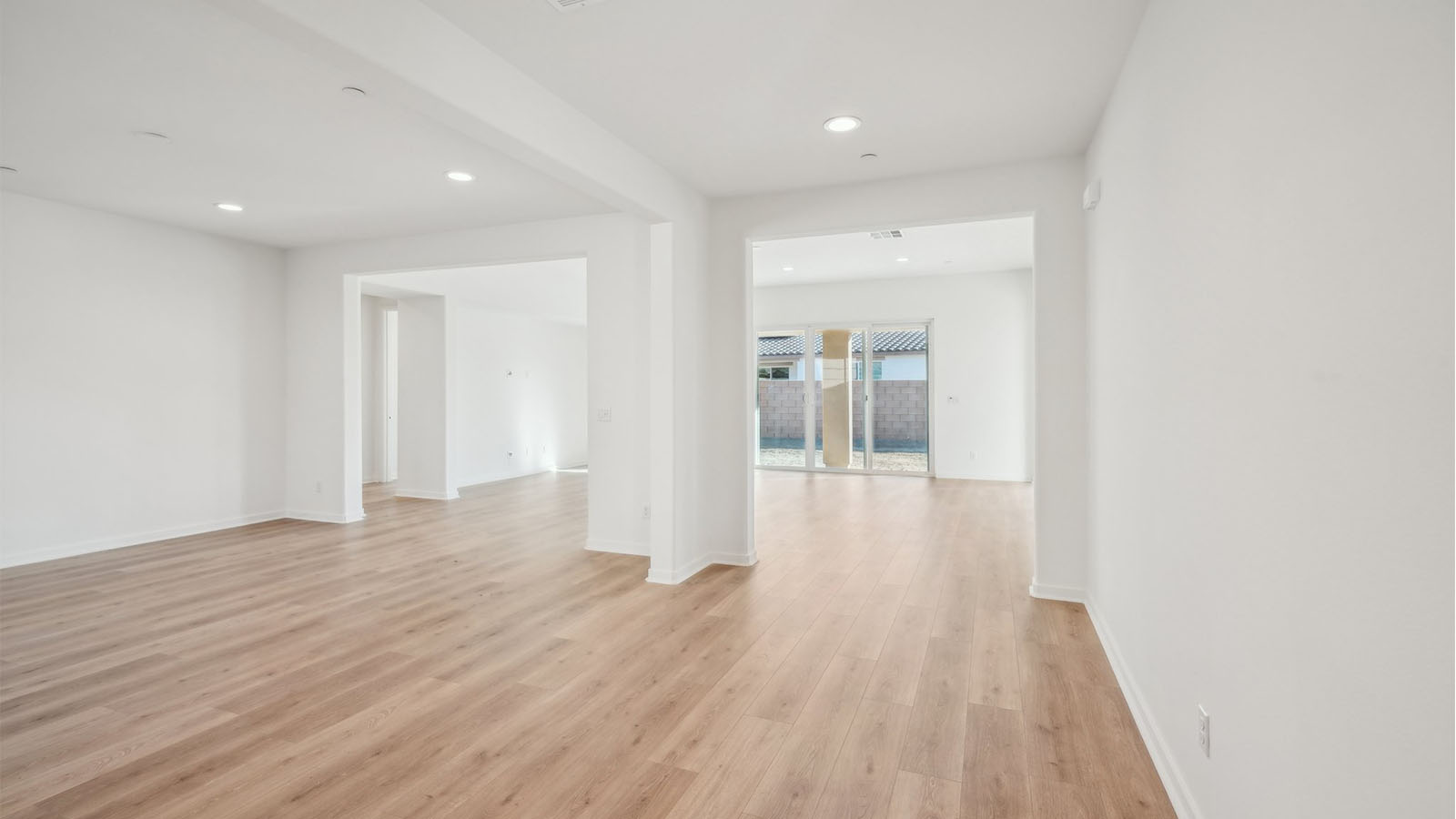 Open-concept dining room