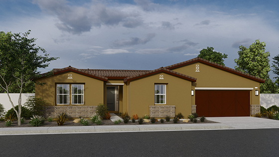 One-story Tuscan home