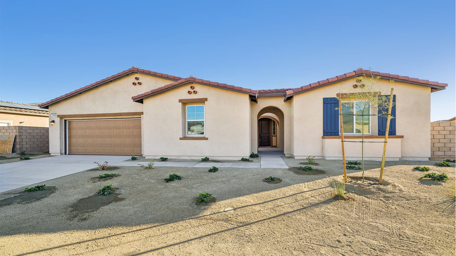 One-story Spanish elevation model home