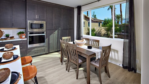 Dining nook off kitchen