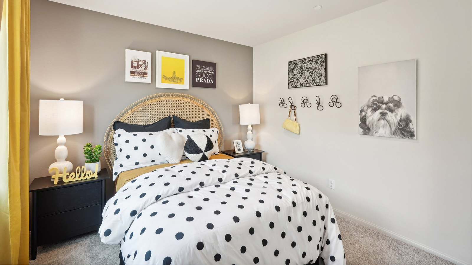 Fully furnished bedroom