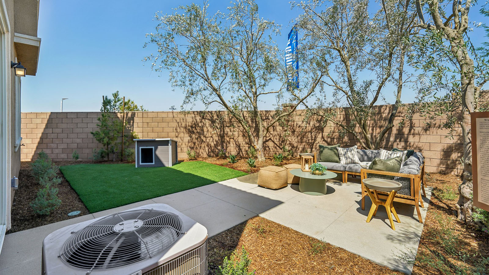 Spacious backyard, two-story home
