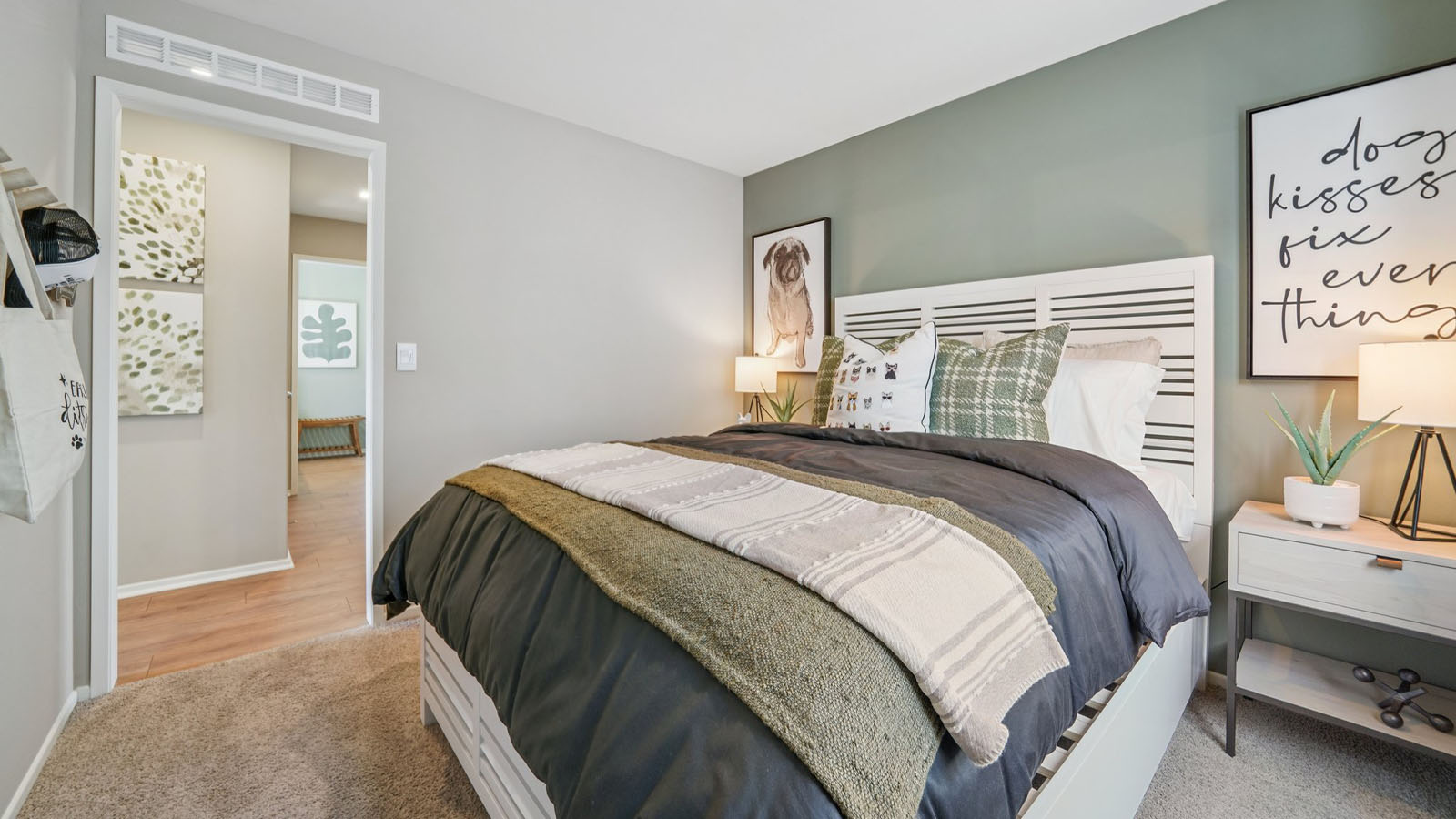 Bedroom with full bed