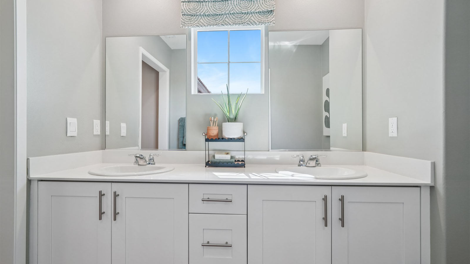 Bathroom with dual sinks