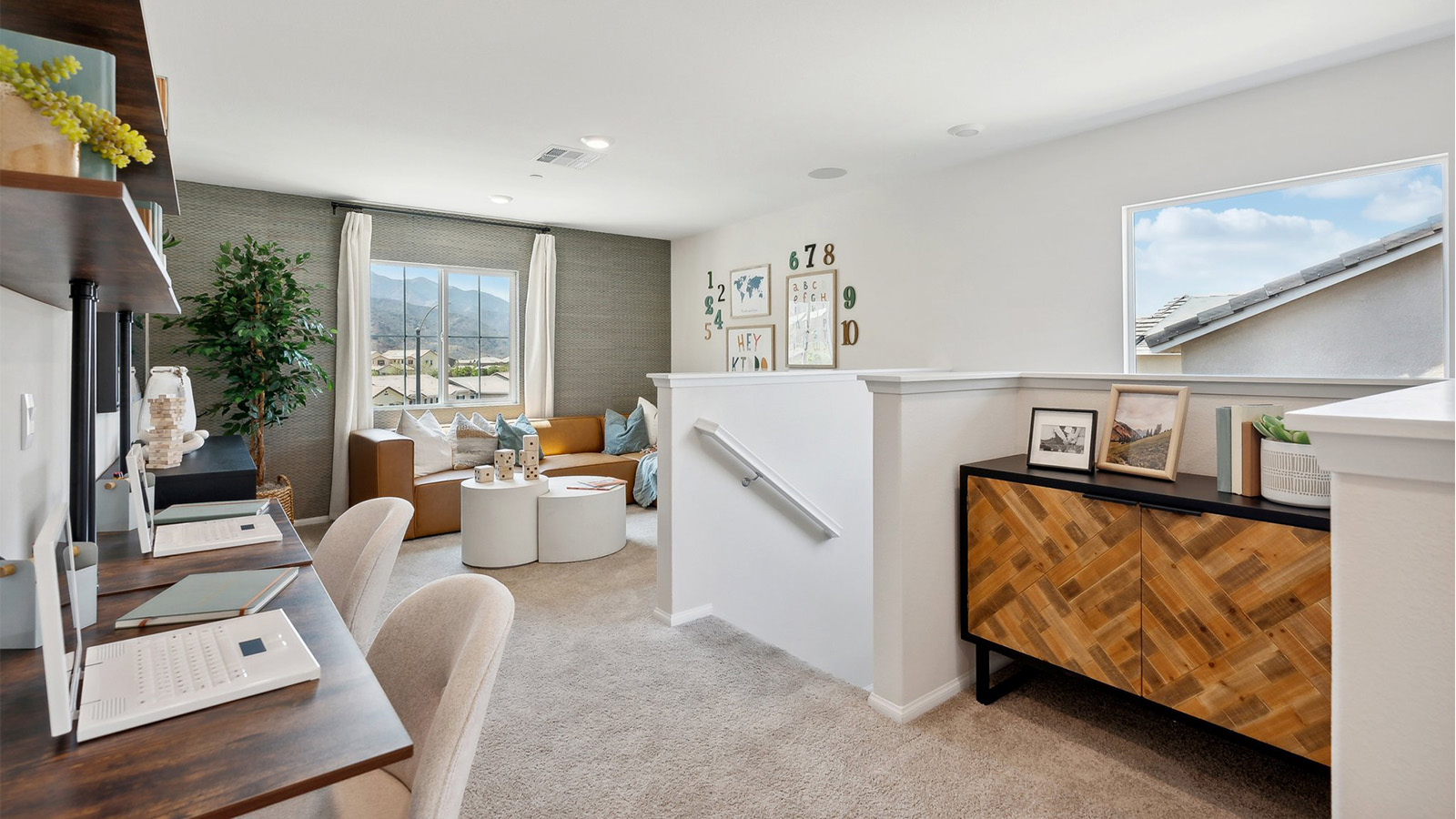 Upstairs loft area