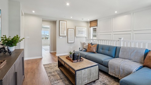 Oversized loft with laminate flooring