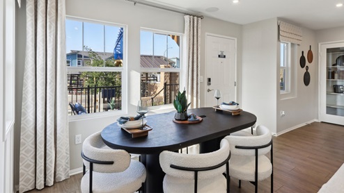 Spacious open-concept dining room