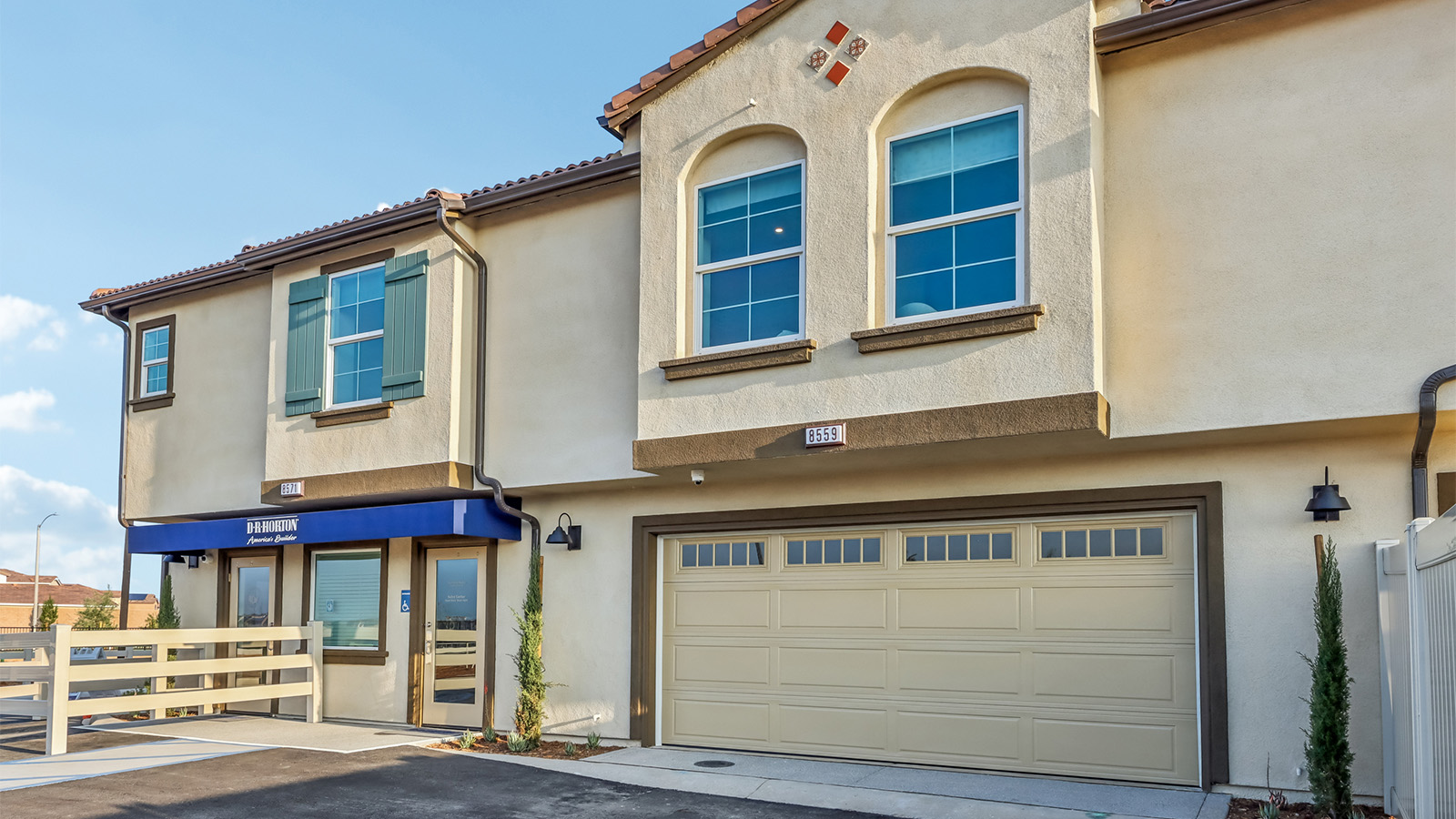 Exterior of 2-story ome